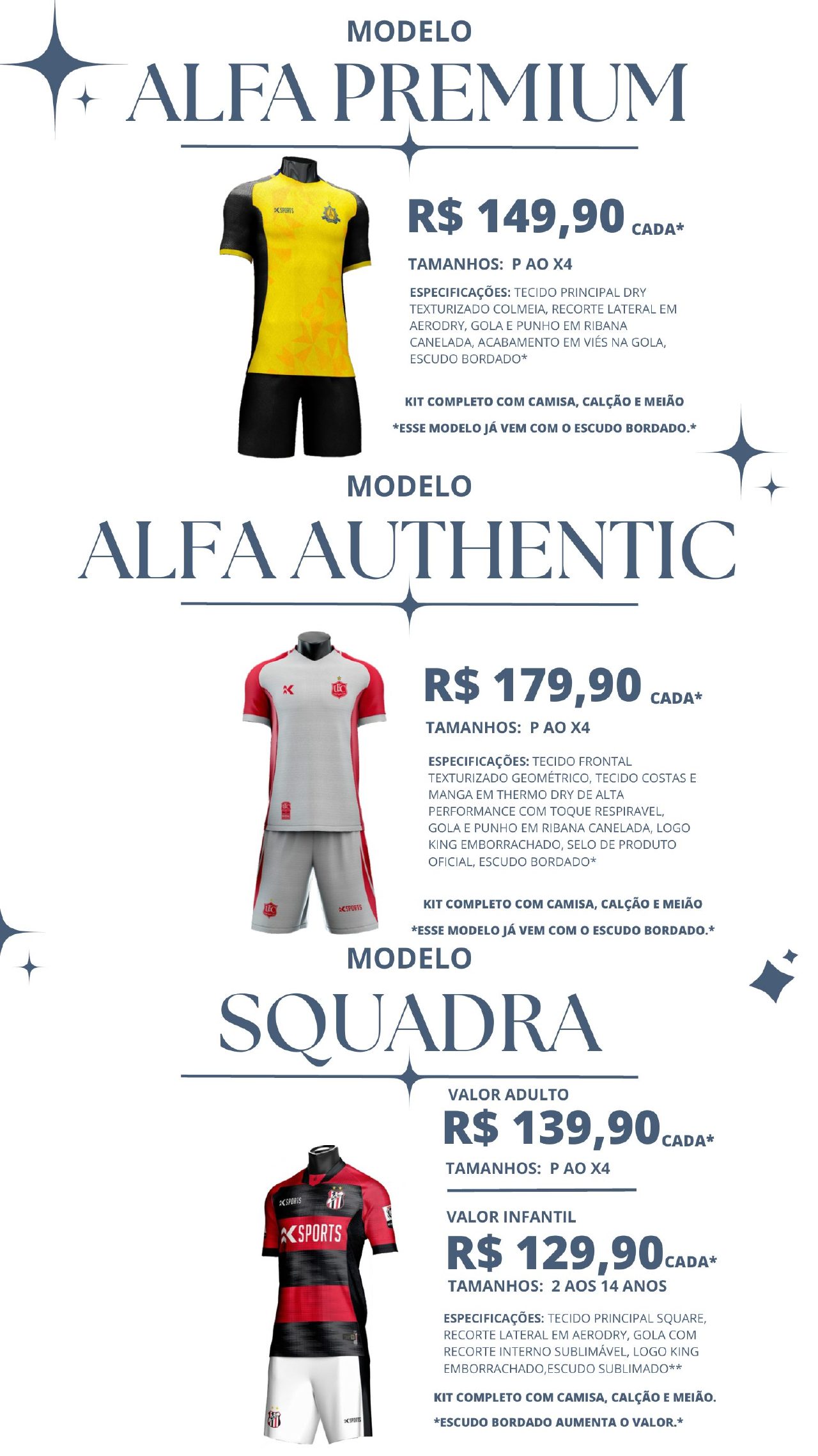 Página 13 do catálogo King Sports 2026